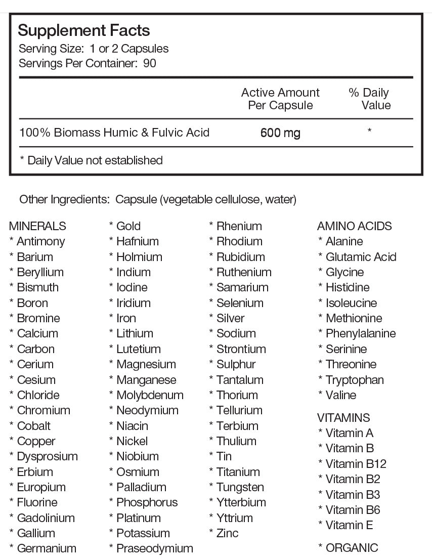 Fulvic Cellular Repair Complex (90 Capsules)